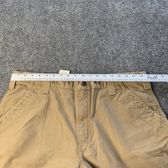 Vintage Carhartt Shorts Mens 38 Brown B147 DKH Utility Carpenter Work Cotton - Picture 13 of 16